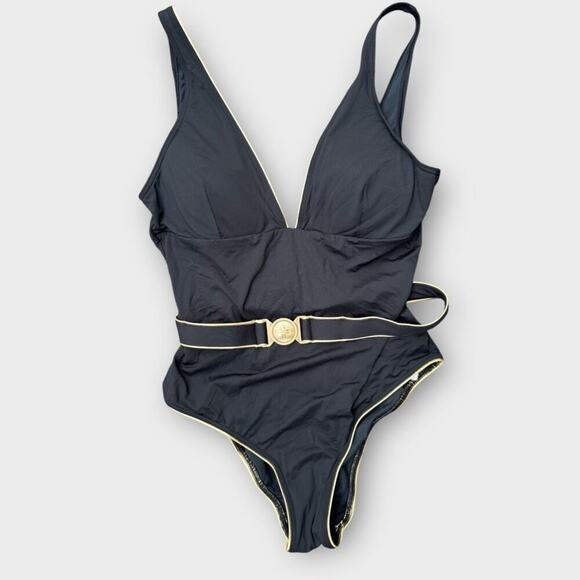INDIA HICKS x SEA LEVEL Piper Belted One-Piece Swimsuit Size US/10 - Picture 6 of 13